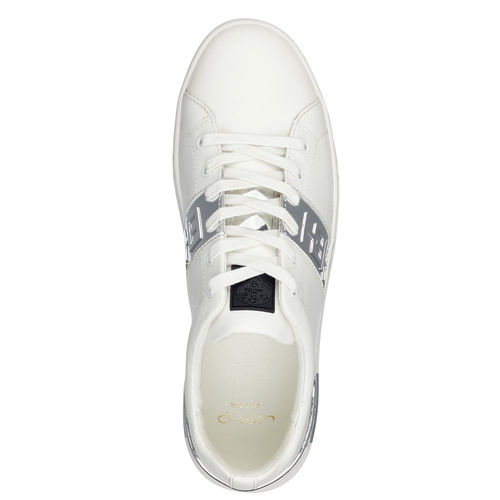 STRIPE LOW TOP-METALLIC WHITE/SILVER