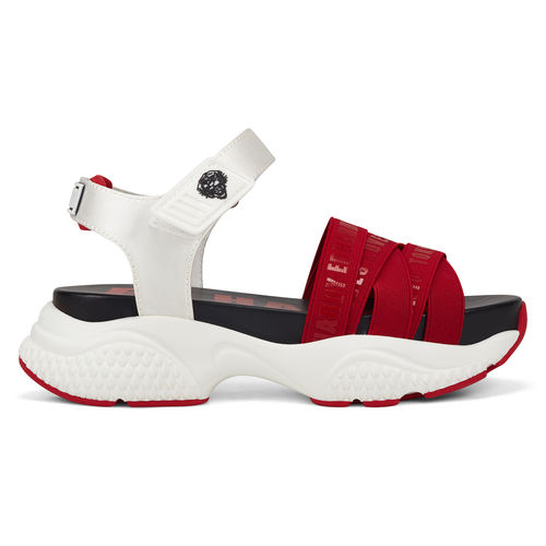 OVERLAP SANDAL RED/WHITE