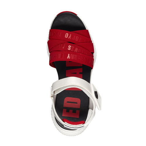 OVERLAP SANDAL RED/WHITE Rojo 36