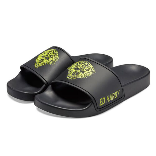 SEXY BEAST SLIDERS BLACK-FLUO YELLOW