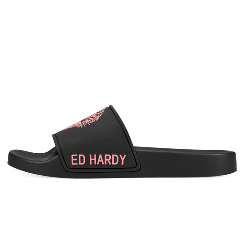 SEXY BEAST SLIDERS BLACK-FLUO RED Negro/Rosa 37