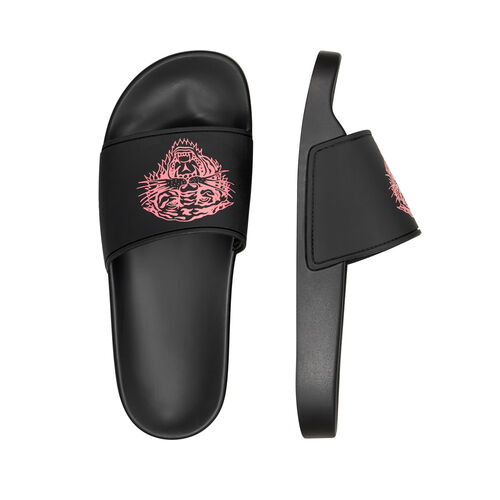 SEXY BEAST SLIDERS BLACK-FLUO RED Negro/Rosa 36