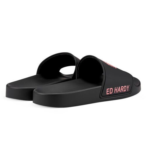 SEXY BEAST SLIDERS BLACK-FLUO RED