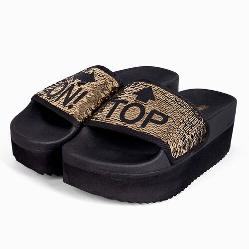 HIGH ON TOP GOLD H-0058 Negro/Oro 36