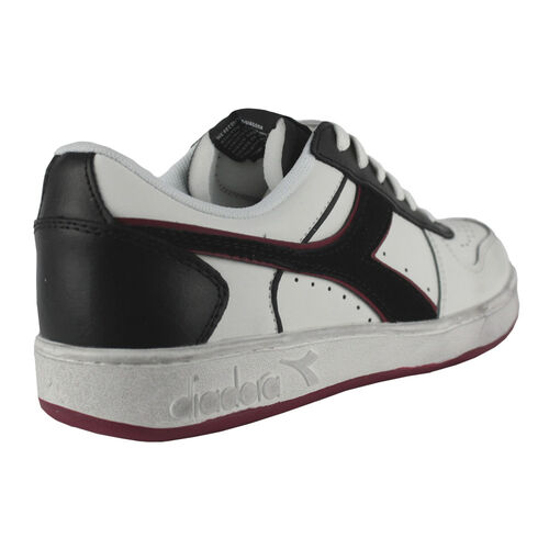 DIADORA MAGIC BASKET LOW ICONA LEATHER 501.178568 01 C5019 White/Red granata