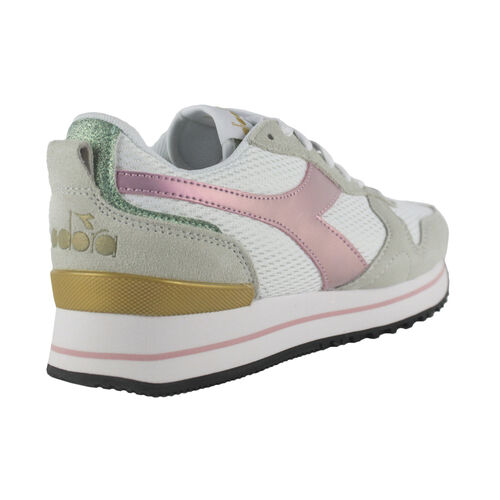 DIADORA OLYMPIA PLATFORM GLITTER RAINBOW WN 101.178330 01 C3113 White/Pink lady