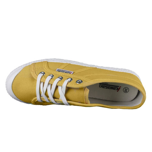 Kawasaki Tennis Canvas Shoe K202403 5005 Golden Rod