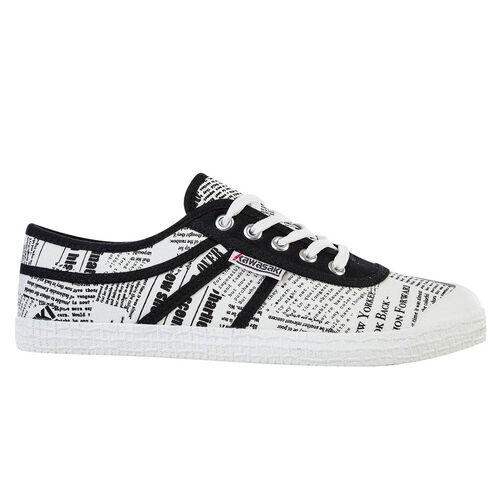 Kawasaki News paper Canvas Shoe K202414 1002 White