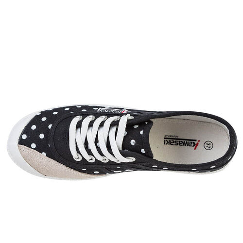 Kawasaki Polka Canvas Shoe K202421 1001 Black