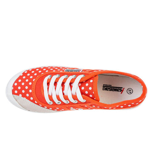 Kawasaki Polka Canvas Shoe K202421 5030 Cherry Tomato