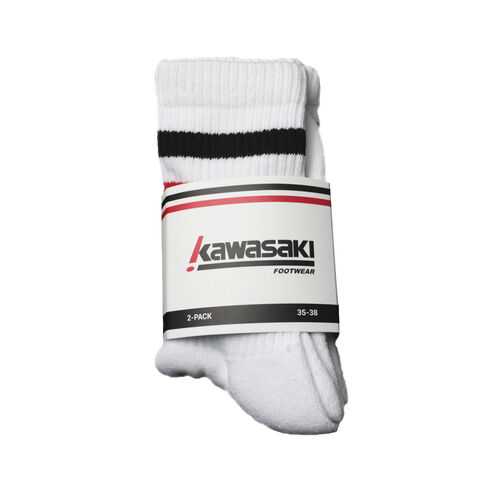 Kawasaki 2 Pack Socks K222068 1002 White