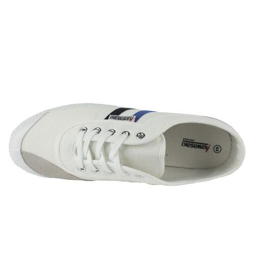 Kawasaki Retro Canvas Shoe K192496-ES 1002 White+Blue/black