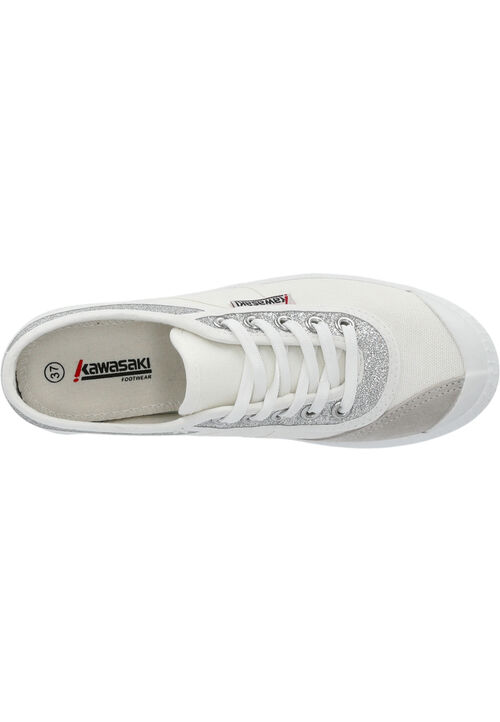 Kawasaki Glitter Canvas Shoe K194522-ES 8889 Silver