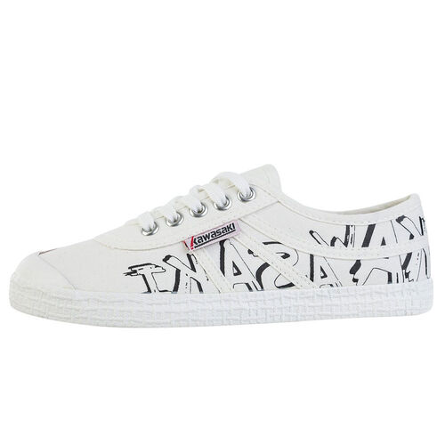 Kawasaki Graffiti Canvas Shoe K202416-ES 1002 White