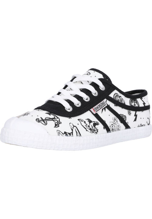 Kawasaki Tattoo Canvas Shoe K202420-ES 1002 White