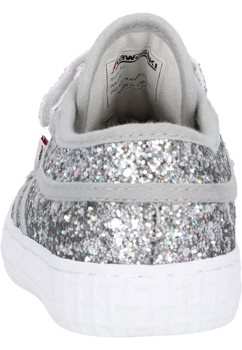 Kawasaki Glitter Kids Shoe W/Elastic K202586-ES 8889 Silver