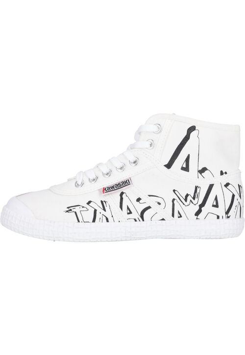 Kawasaki Graffiti Canvas Boot K202415-ES 1002 White