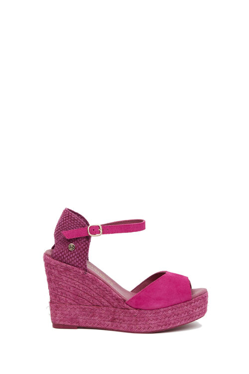 La Valeta Charlene Peep Toe Fucsia