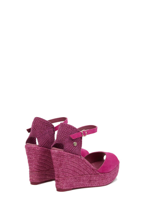 La Valeta Charlene Peep Toe Fucsia