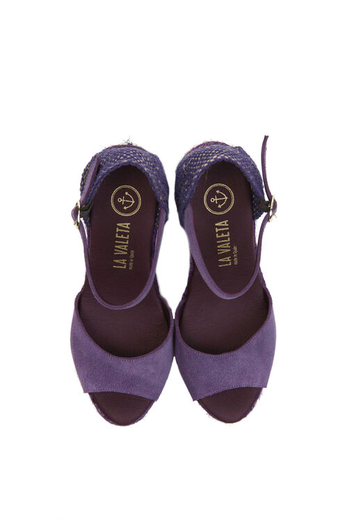 La Valeta Charlene Peep Toe Morado
