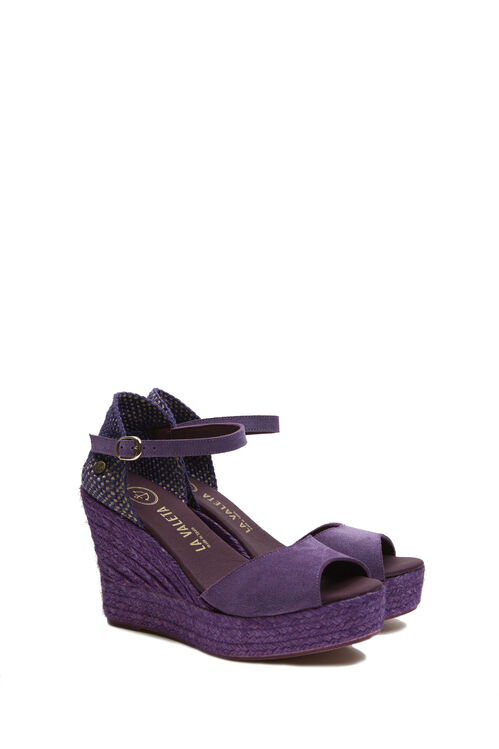 La Valeta Charlene Peep Toe Morado