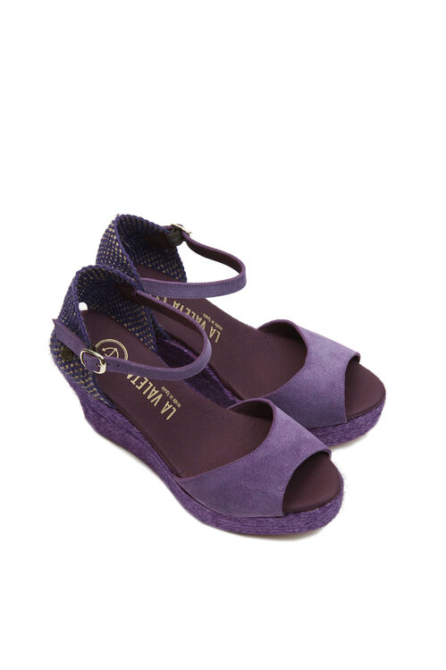 La Valeta Charlene Peep Toe Morado