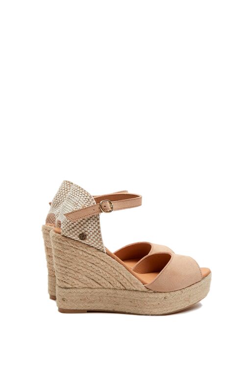 La Valeta Charlene Peep Toe Nude