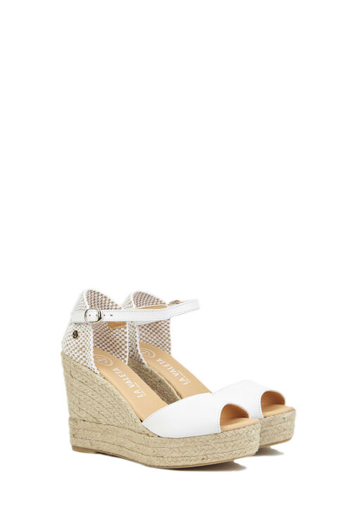La Valeta Charlene Peep Toe Blanco