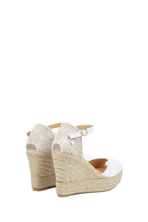 La Valeta Charlene Peep Toe Blanco
