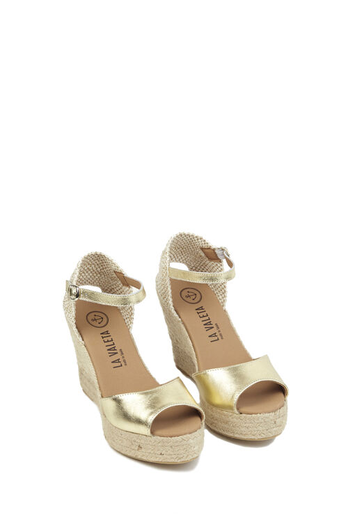 Charlene Peep Toe Oro 36