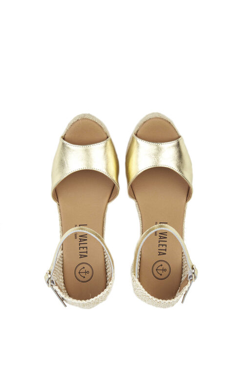 Charlene Peep Toe Oro 36