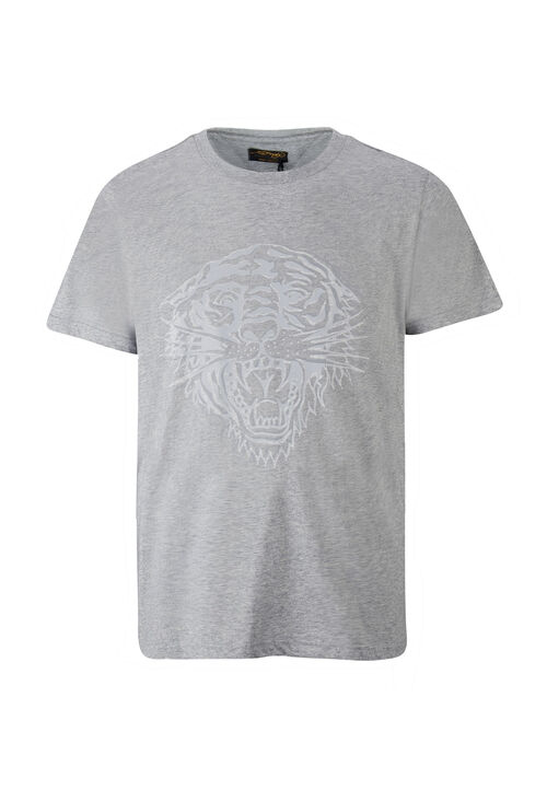 TIGER GLOW T-SHIRT MID-GREY