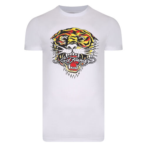 TIGER MOUTH GRAPHIC T-SHIRT WHITE Blanco S