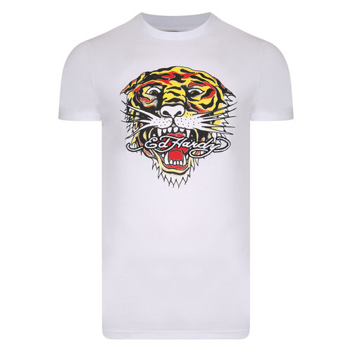 TIGER MOUTH GRAPHIC T-SHIRT WHITE Blanco M