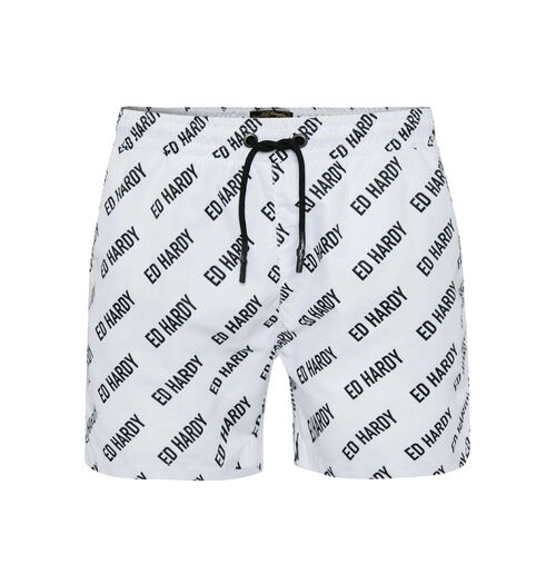 LOGO-REP SWIM SHORT Blanco M