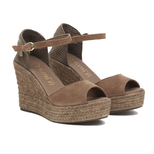 La Valeta Charlene Peep Toe Taupe