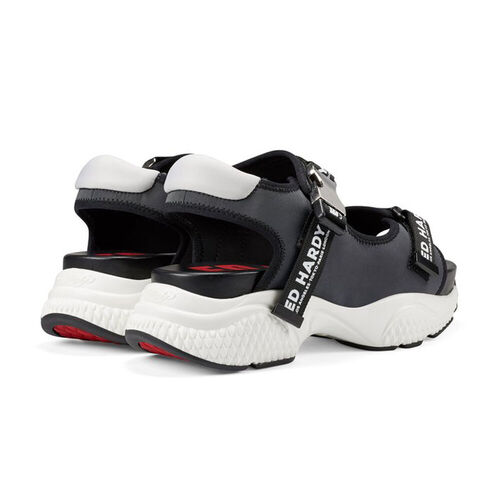 AQUA SANDAL IRIDESCENT CHARCOAL Gris Carbon 39