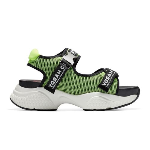 AQUA SANDAL GREEN-BLACK Verde Oliva/Negro 37