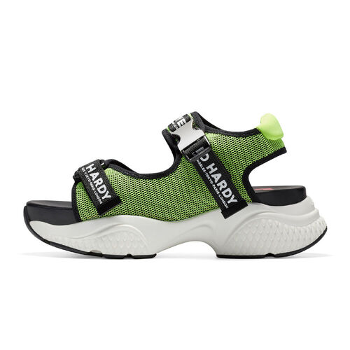 AQUA SANDAL GREEN-BLACK Verde Oliva/Negro 37