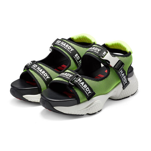 AQUA SANDAL GREEN-BLACK Verde Oliva/Negro 37