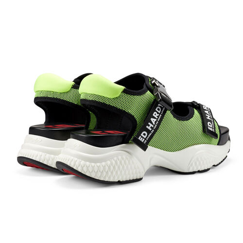 AQUA SANDAL GREEN-BLACK Verde Oliva/Negro 37