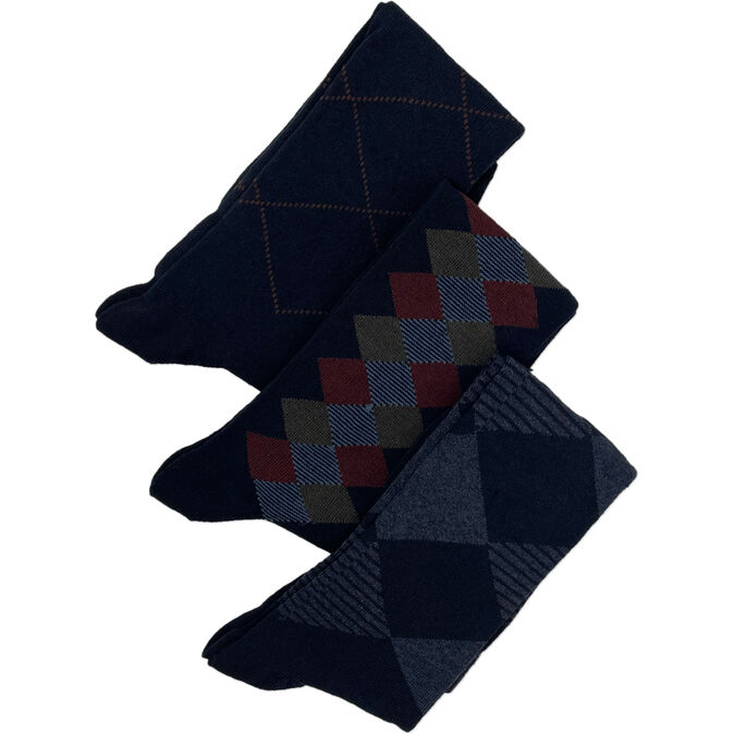 Duca di Morrone Venezia - Blue Tripack Socks