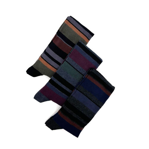 Duca di Morrone Mantova - Striped 2 Tripack Socks